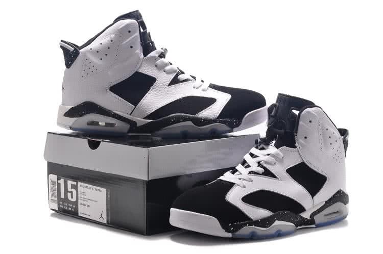 Air Jordan 6 Leather White Black Men 8