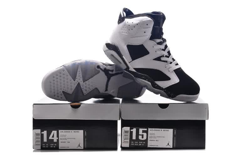Air Jordan 6 Leather White Black Men 9