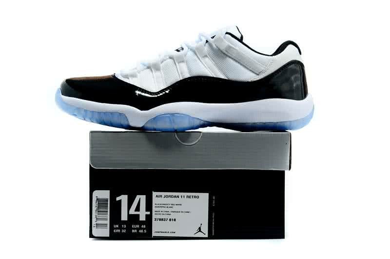 Air Jordan 11 Low Top White Black Super Size Men 7