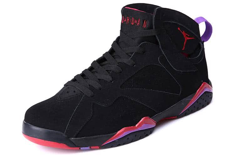 Air Jordan 7 Black Red Purple Men 3