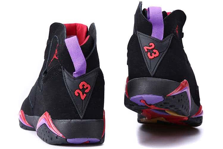 Air Jordan 7 Black Red Purple Men 5