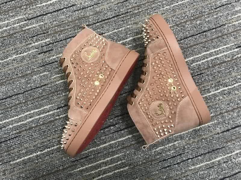 Christian Louboutin Louis Spikes Men/Women Brown 6