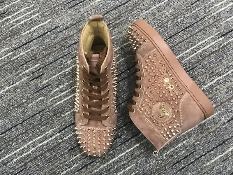 Christian Louboutin Louis Spikes Men/Women Brown 5