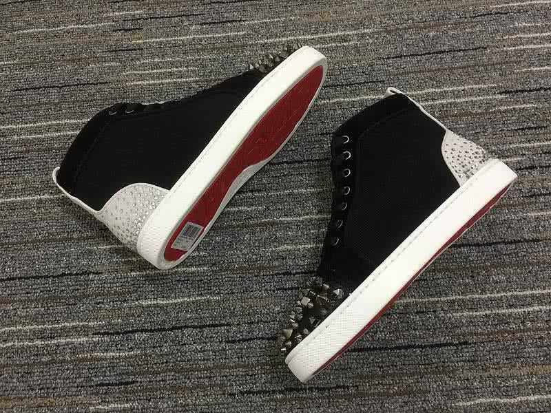 Christian Louboutin Lou Spikes Men/Women Black/White 6