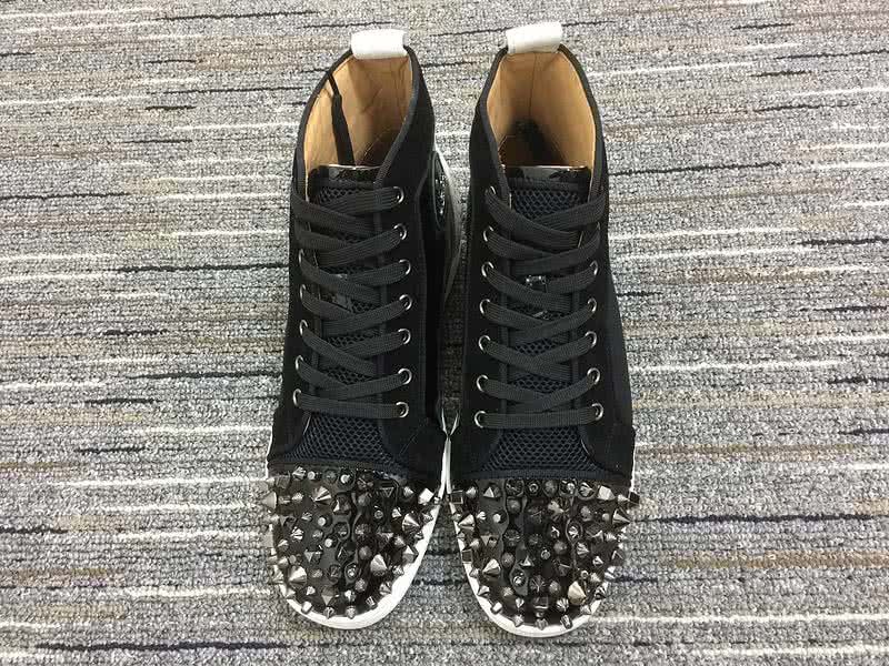 Christian Louboutin Lou Spikes Men/Women Black/White 8