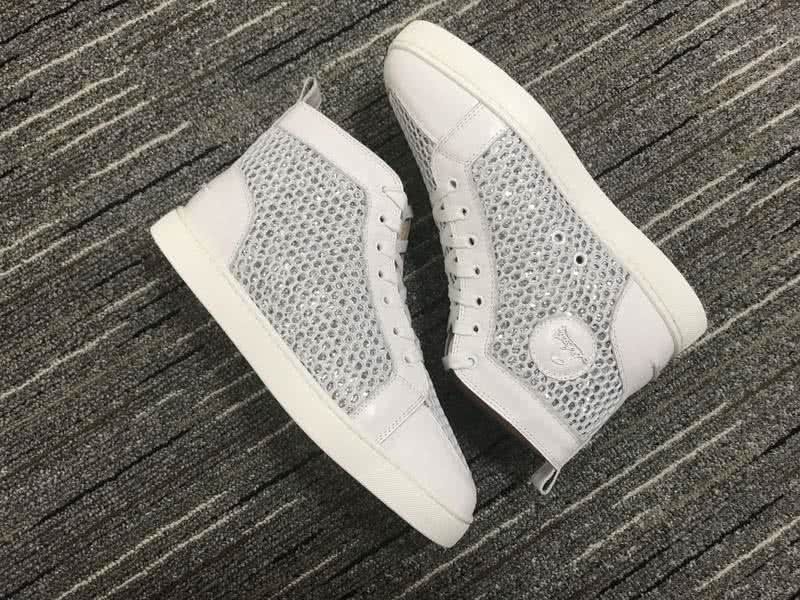 Christian Louboutin Cloth Sneaker Men/Women White 7