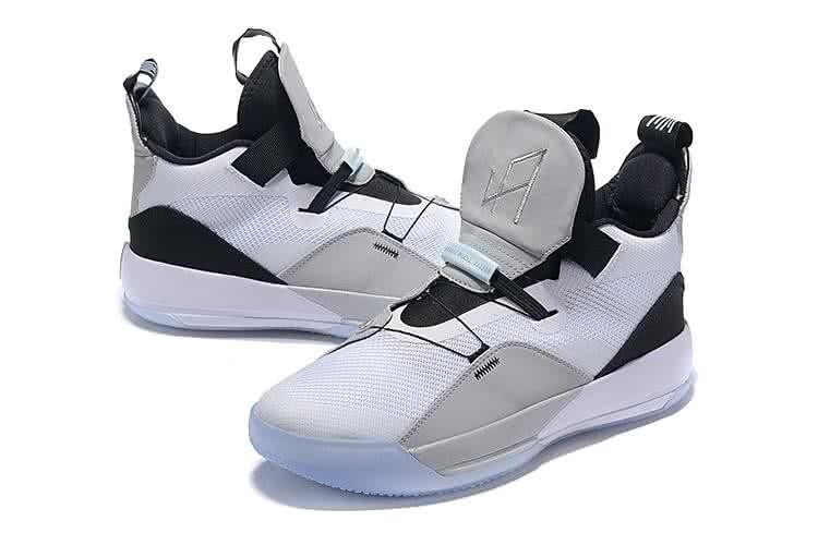 Air Jordan 33 Grey And White Men 3