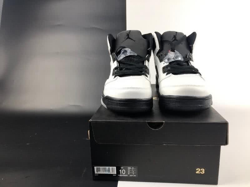 Air Jordan 5 Black And White Men 8