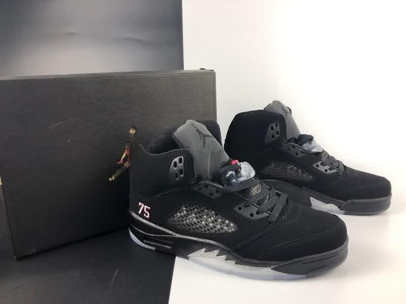 Air Jordan 5 Black And White Men 1