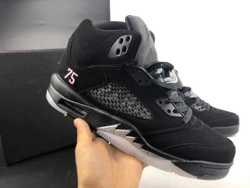 Air Jordan 5 Black And White Men 3