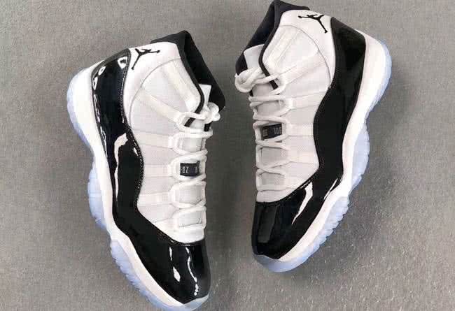 Air Jordan 11 Concord Black And White Men And Women 4