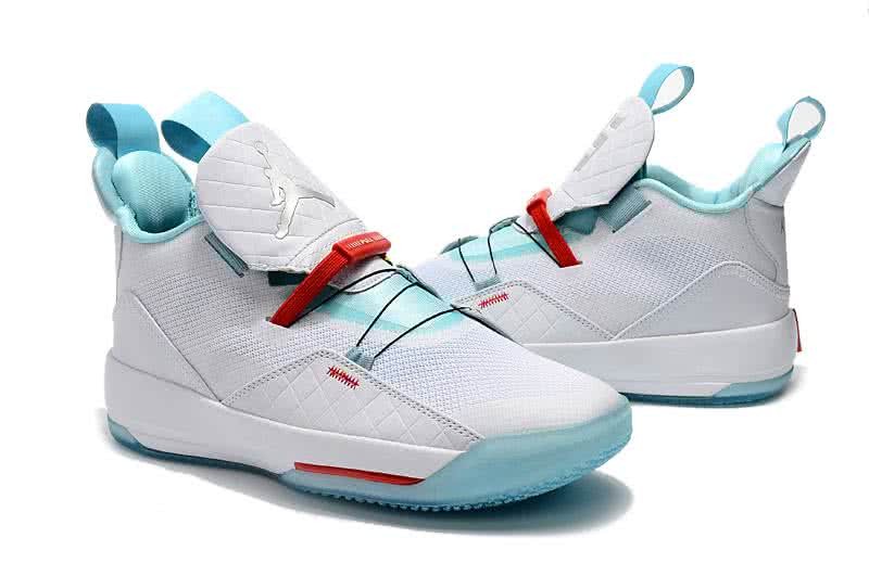 Air Jordan 33 Blue And White Men 4