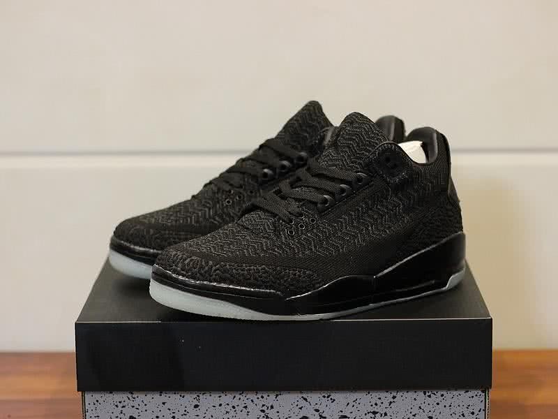 Air Jordan 3 Shoes Blac Men 2