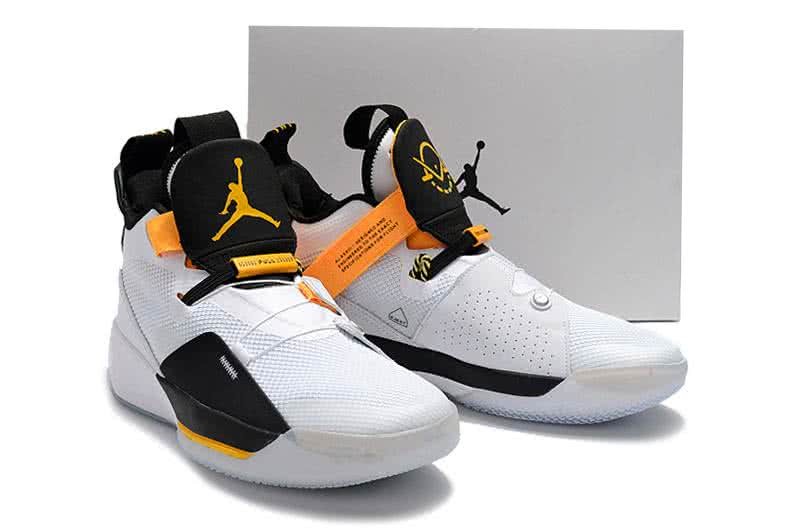 Air Jordan 33 White And Yellow Men 2