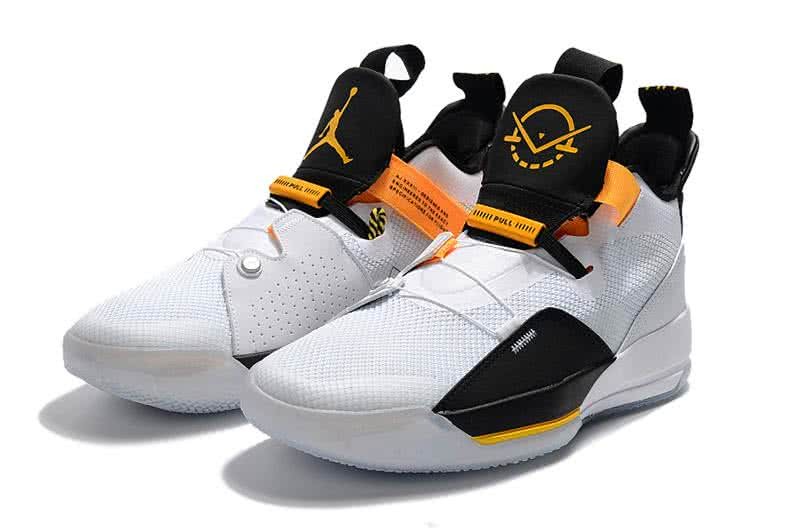 Air Jordan 33 White And Yellow Men 5