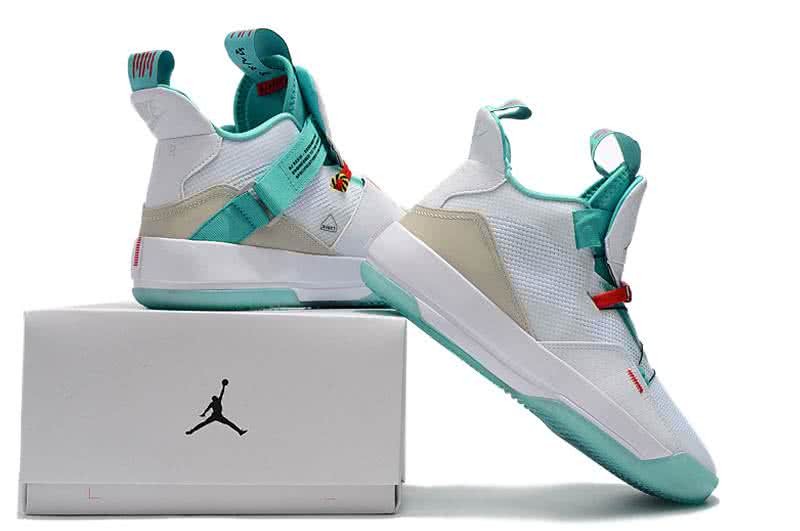 Air Jordan 33 Green And White Men 2