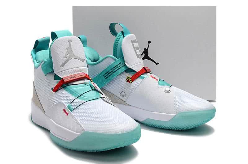 Air Jordan 33 Green And White Men 4
