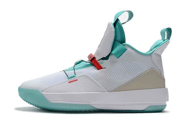 Air Jordan 33 Green And White Men 3