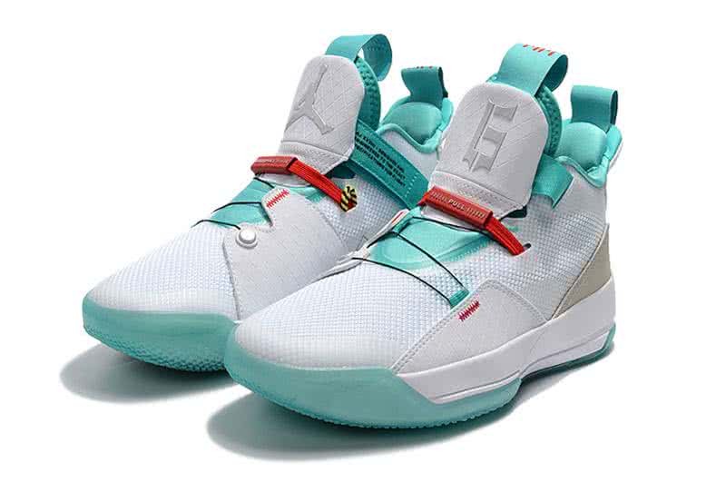 Air Jordan 33 Green And White Men 5