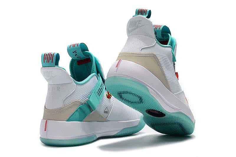 Air Jordan 33 Green And White Men 6
