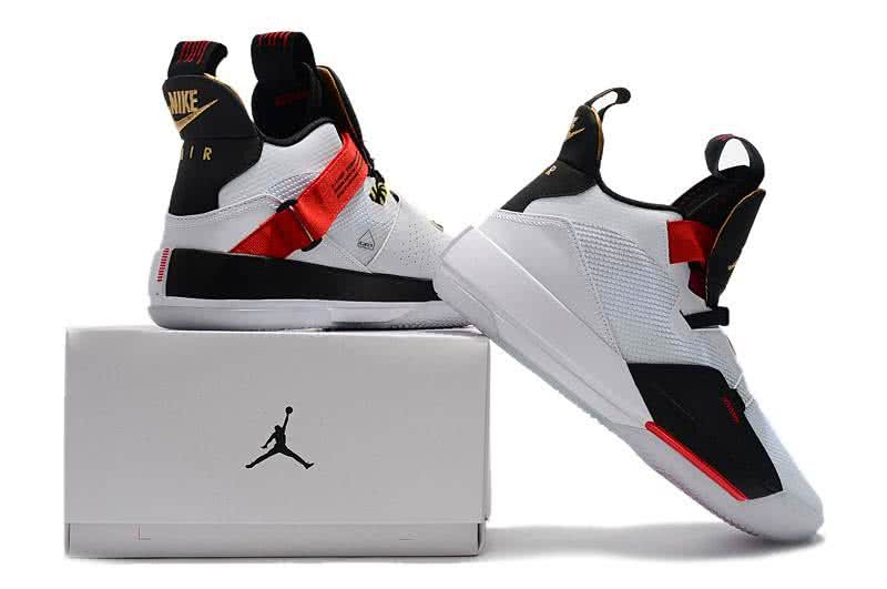 Air Jordan 33 Black Red And White Men 2