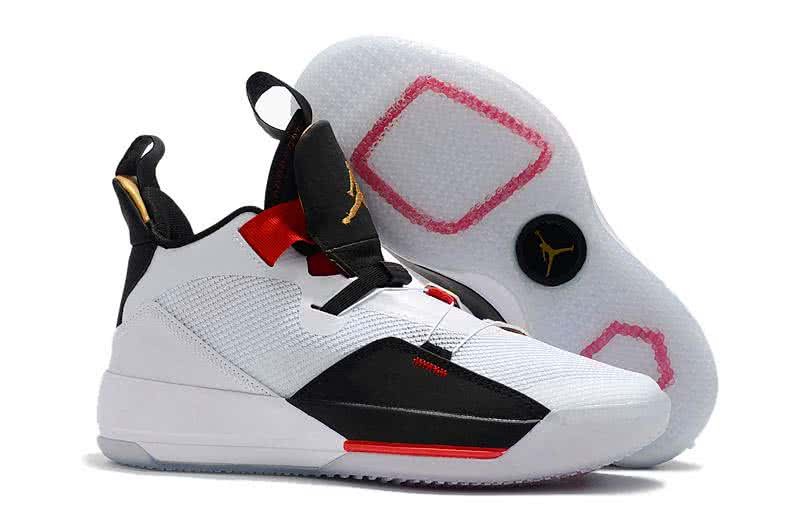 Air Jordan 33 Black Red And White Men 1