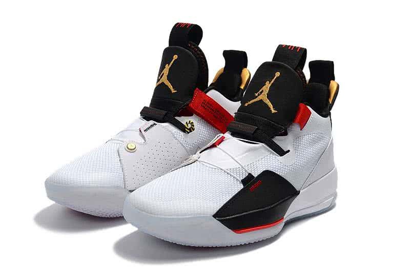 Air Jordan 33 Black Red And White Men 5