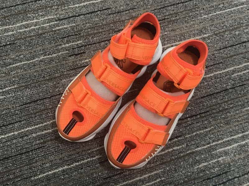 Versace Orange And White Sole Leisure Sports Shoes Men/Women 1