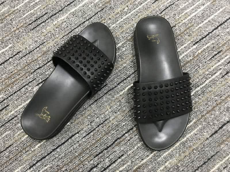 Christian Louboutin Women's Sandals All Black And Rivets 6
