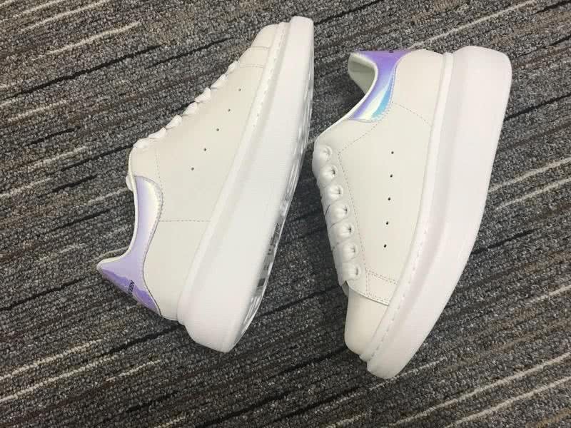 Alexander McQueen Shoes Purple upper White Leather shoes Men Women 5