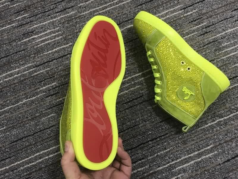 Christian Louboutin Louis Rhinestone Sneaker Green Men Women 7