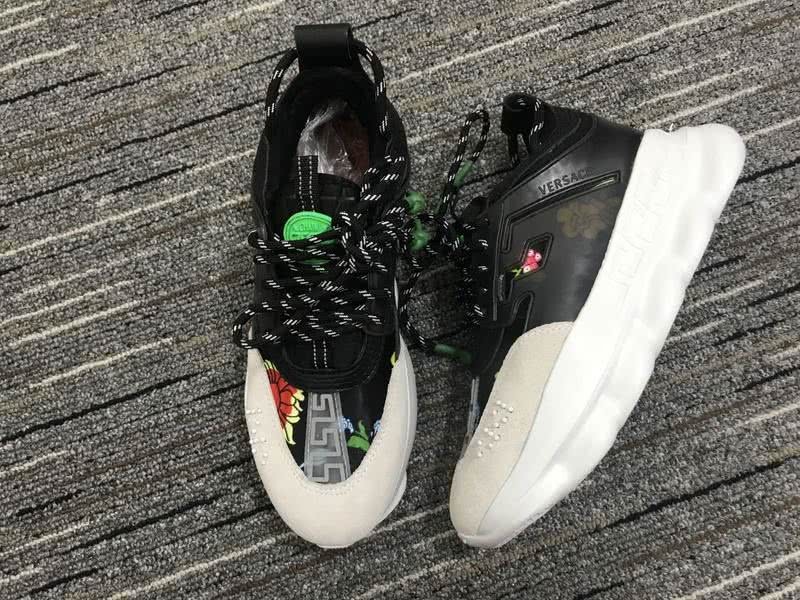 Versace Sneakers Black Upper White Sole Men Women 1