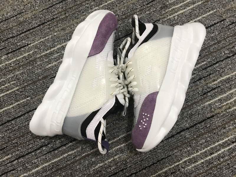 Versace Sneakers White Purple Men Women 6