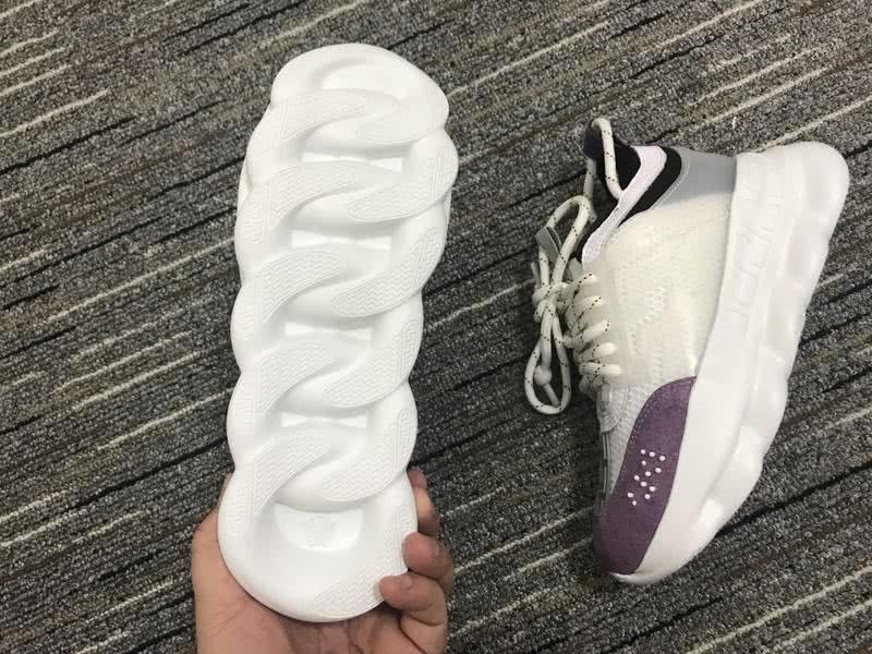 Versace Sneakers White Purple Men Women 8