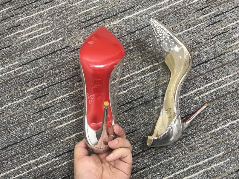 Christian Louboutin Pump High Heels Silver Women 6