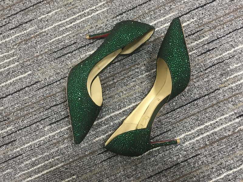 Christian Louboutin Pump High Heels Green Women 5