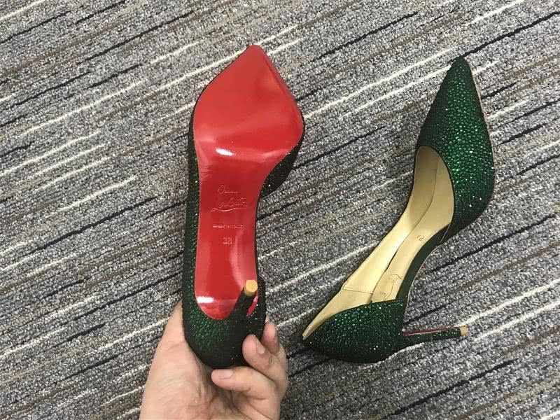Christian Louboutin Pump High Heels Green Women 6