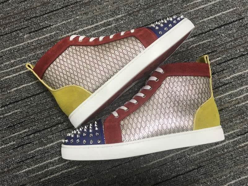 Christian Louboutin Louis Rhinestone Sneaker Red Men Women 2