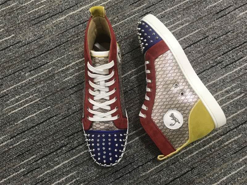Christian Louboutin Louis Rhinestone Sneaker Red Men Women 6