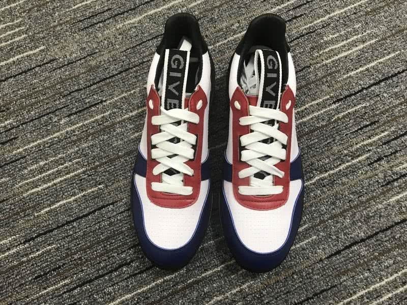 Givenchy Sneakers 3002 White and purple and burgundy  leather Black upper Men 3