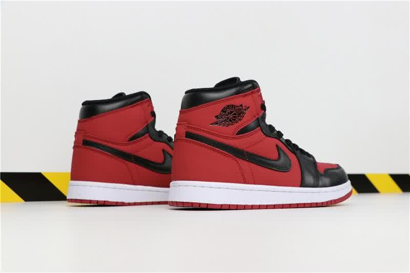 Air Jordan 1 MID Red Black And White Men 6