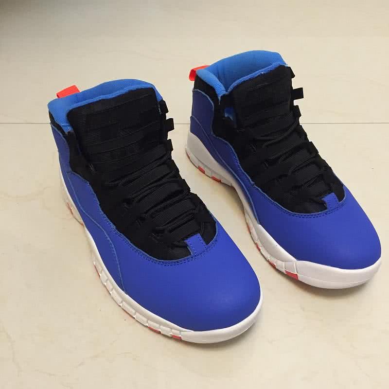 Air Jordan 10 White And Blue Men 3