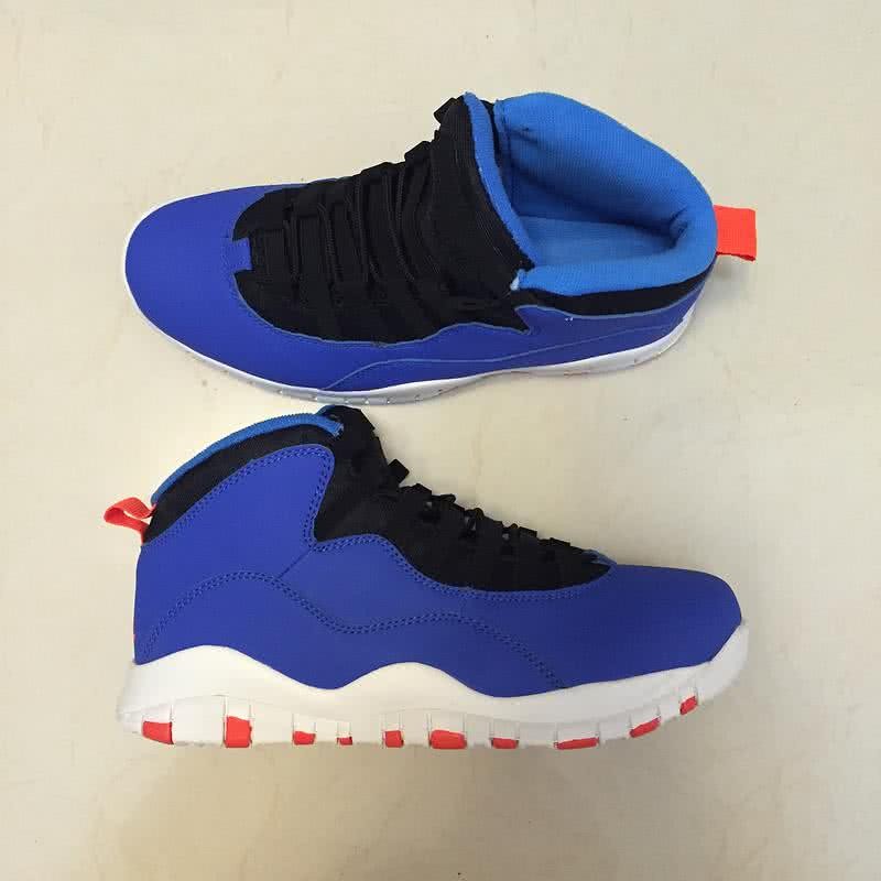 Air Jordan 10 White And Blue Men 4