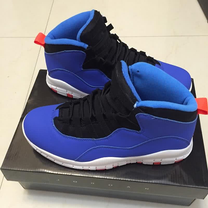 Air Jordan 10 White And Blue Men 5