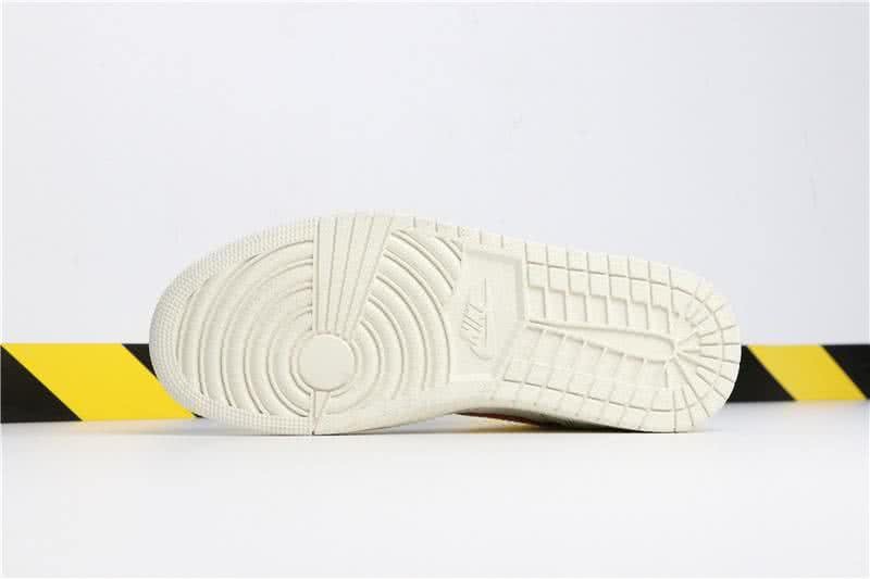Air Jordan 1 Sail∕University Red And White Women/Men 4