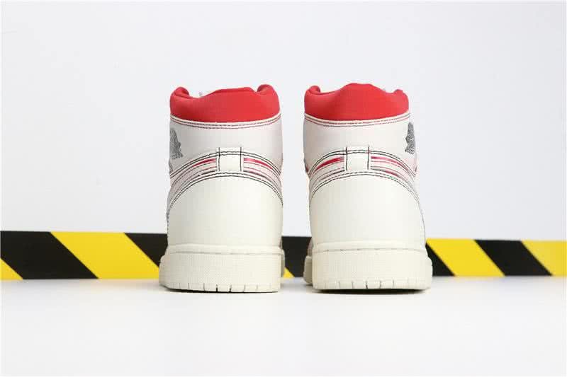 Air Jordan 1 Sail∕University Red And White Women/Men 5