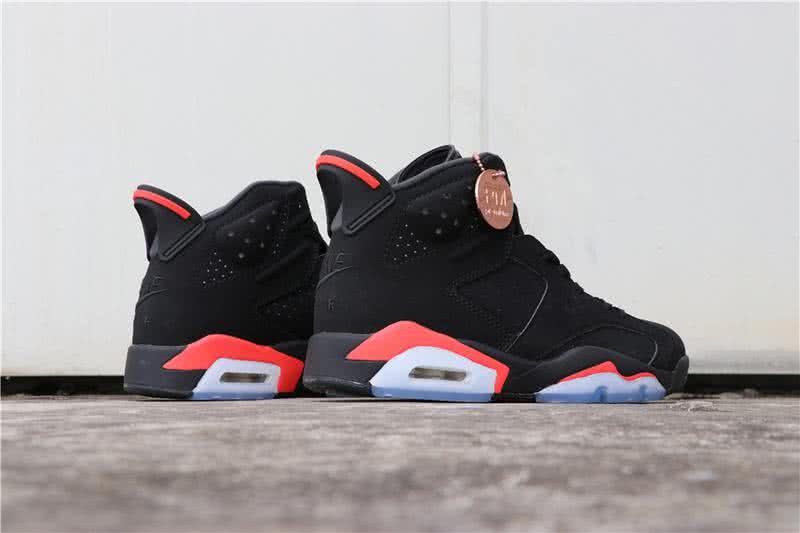 Air Jordan 6 Black Infrared Red Women/Men 5