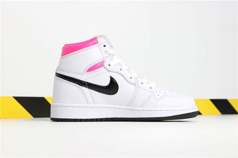 Air Jordan 1 Mid Hyper Pink And Black Women 3