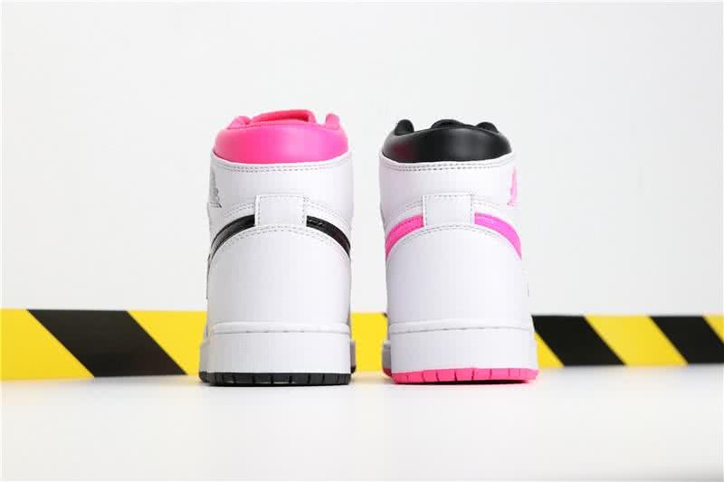 Air Jordan 1 Mid Hyper Pink And Black Women 4