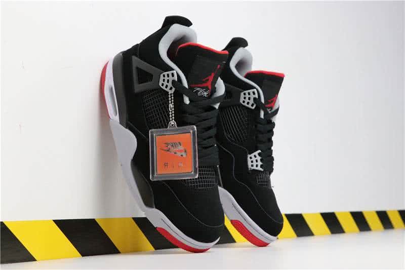 Air Jordan 4 BRED Black And Red Men 2